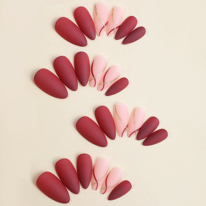 Press-On Nail Art Set with Elegant Design Acalora
