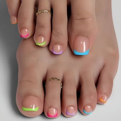 Creative nail set with colorful artificial nails Acalora