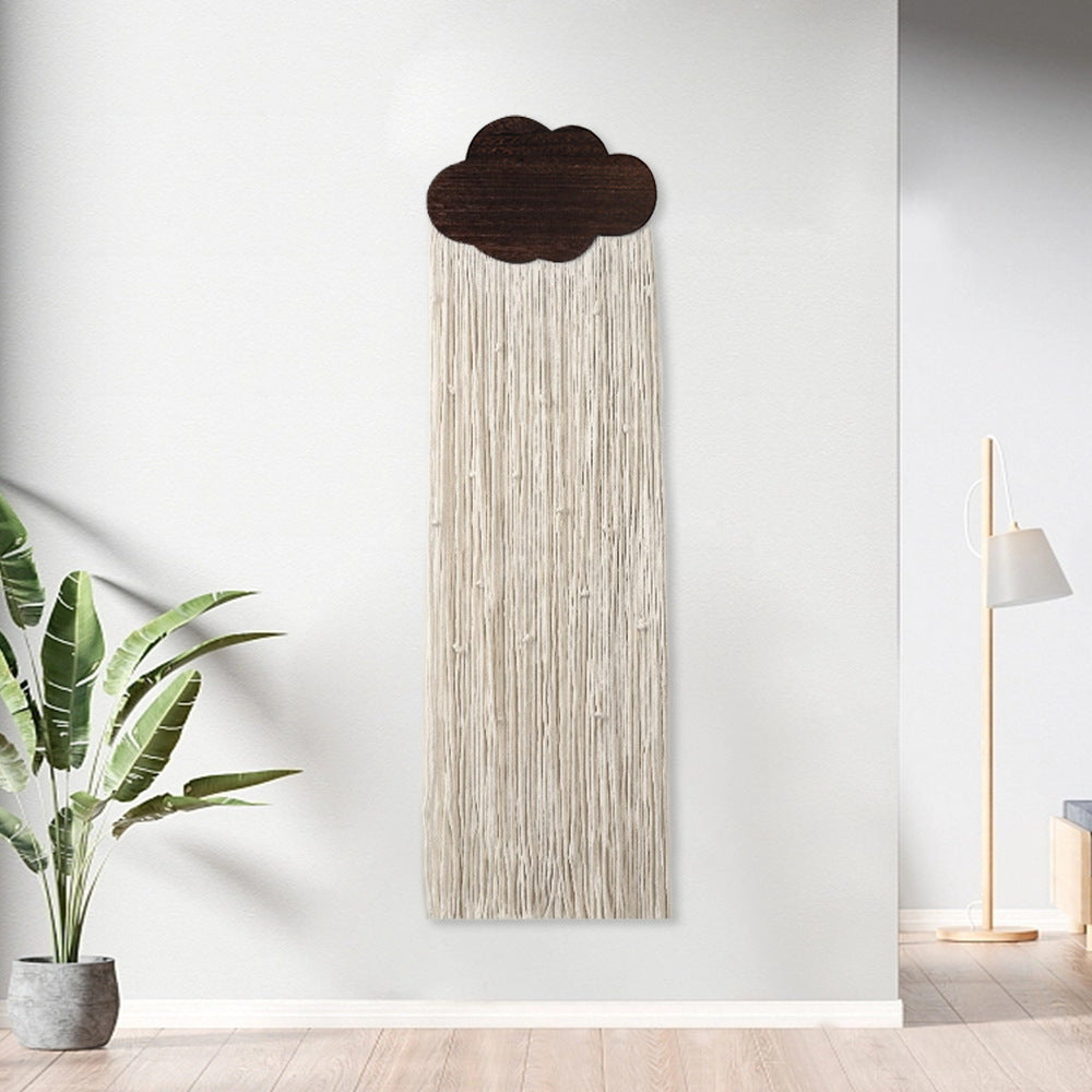 Macrame Wall Decor with Cloud Motif Acalora