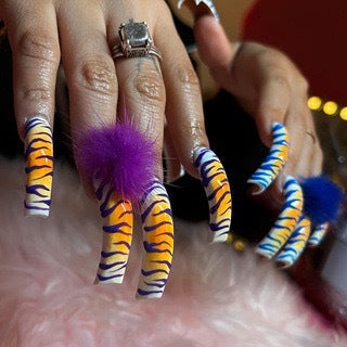 Exotic Animal Print Artistic Press-On Nails Acalora