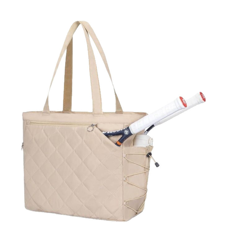 Quilted Sports Tote Bag with Shoe Compartment Acalora