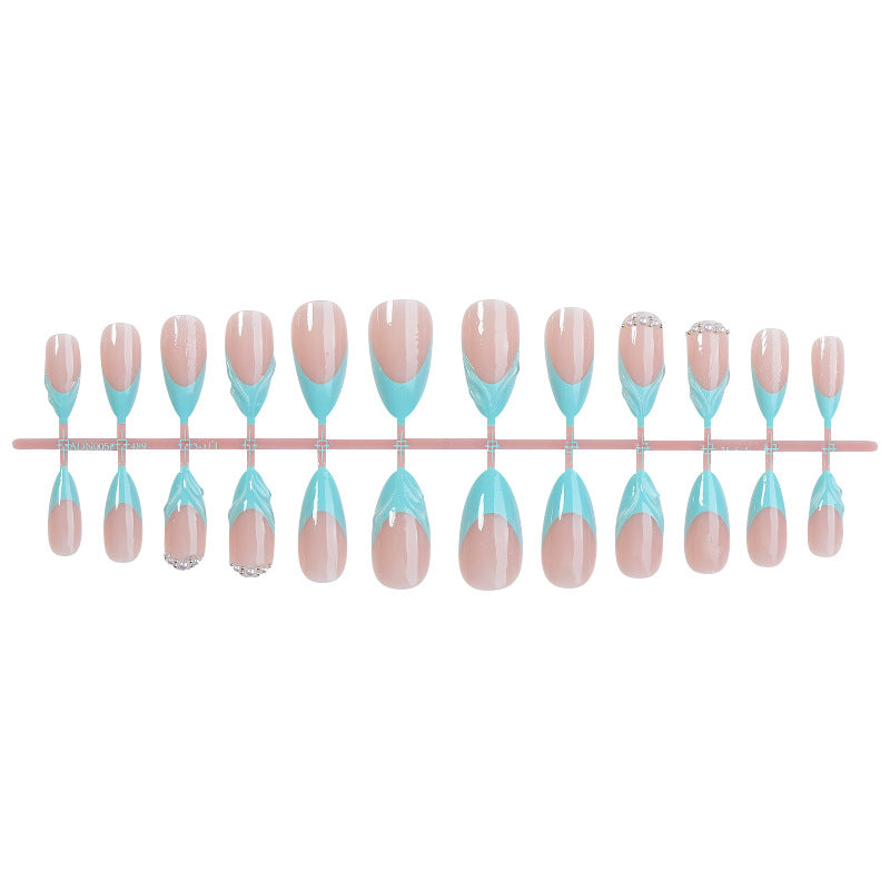 Premium Decorative Press-On Nails Set with Elegant Design Acalora
