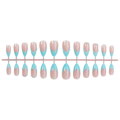 Premium Decorative Press-On Nails Set with Elegant Design Acalora