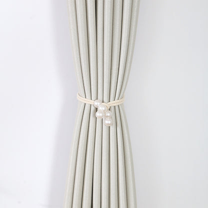 Elegant curtain tieback with pearl trim Acalora