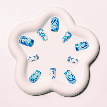 Artistic Floral Butterfly Nail Art Acalora
