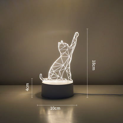LED Tiger Figure Decorative Lamp