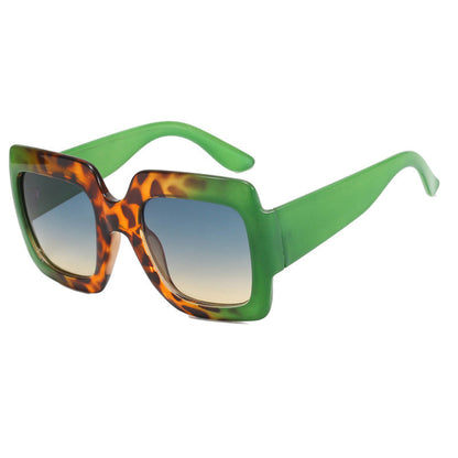 Women's oversized Square Sunglasses with striking tortoiseshell design Karnz
