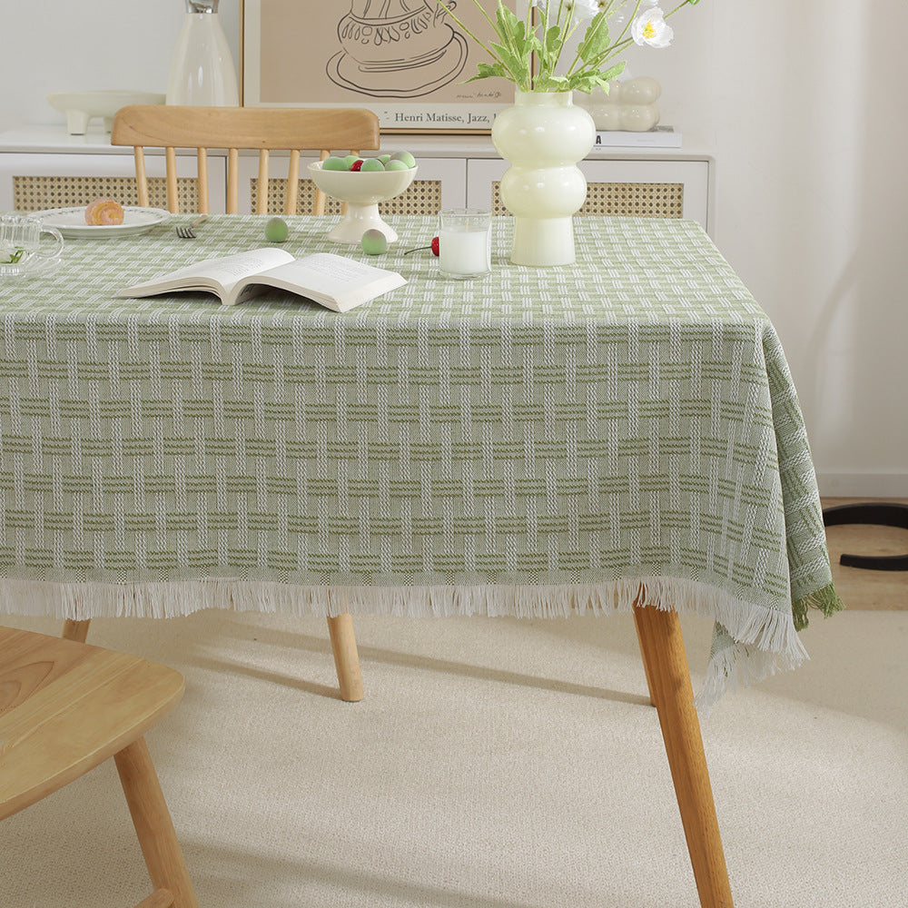 Decorative Fringed Tablecloth