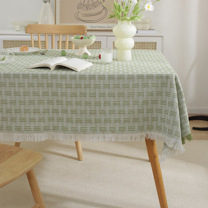 Decorative Fringed Tablecloth