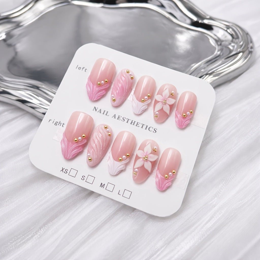 Elegant Floral Nail Set Acalora