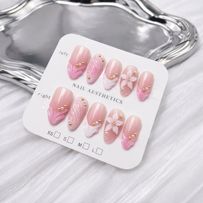 Elegant Floral Nail Set Acalora