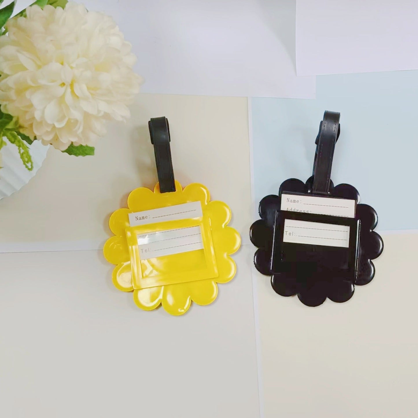 Unisex Luggage Tag in Flamingo Design Skanto