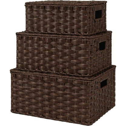 Handwoven Storage Baskets Set Acalora