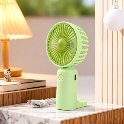 Women's Portable Table Fan with Multi-Speed Control and USB Port Karnz