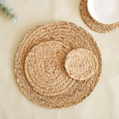 Rustic Round Weaving Coaster Acalora