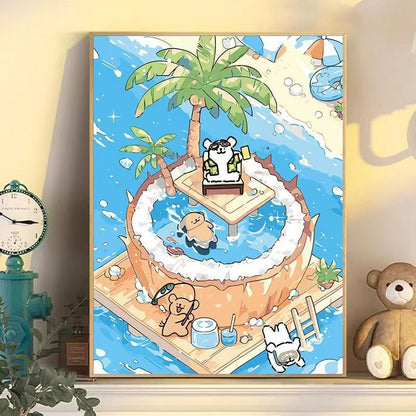 Playful Cartoon Dog Wall Art