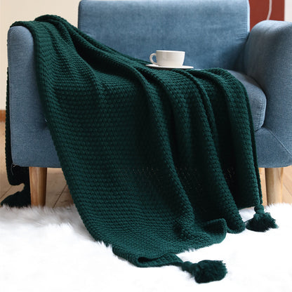 Unisex Textured Decorative Throw Blanket