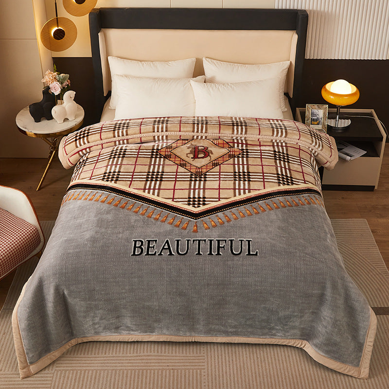 Decorative Fleece Throw Blanket