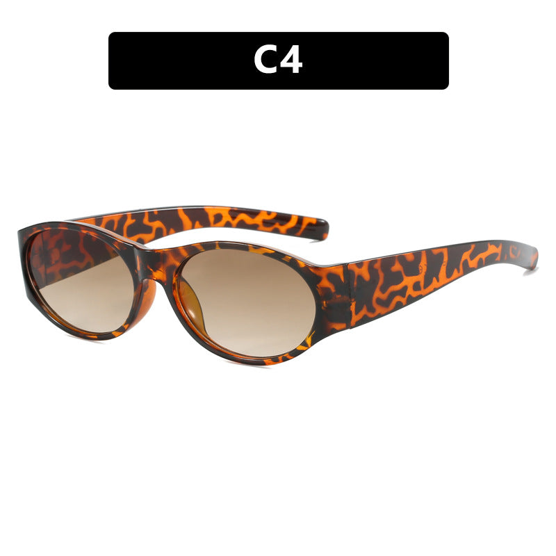 Women's fashionable sunglasses with elegant, oval design and UV protection Bowlift