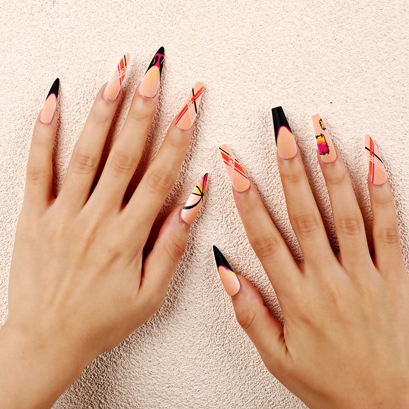 Creative Nail Art Set with Colorful Designs Acalora