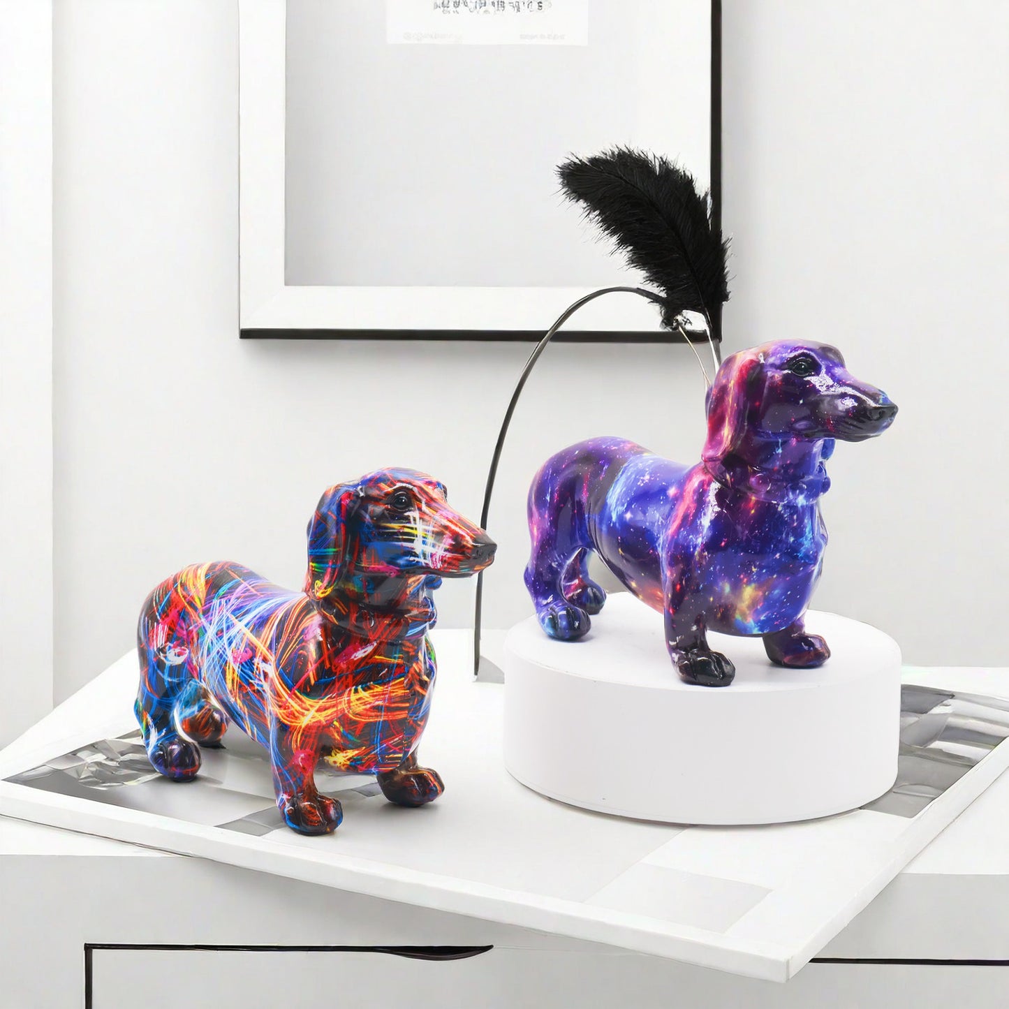 Creative decoration figure of a dachshund Acalora