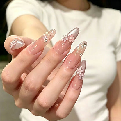 Nail art set with elegant glitter accents Acalora