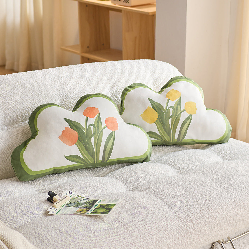 Decorative Cloud-Shaped Throw Pillow