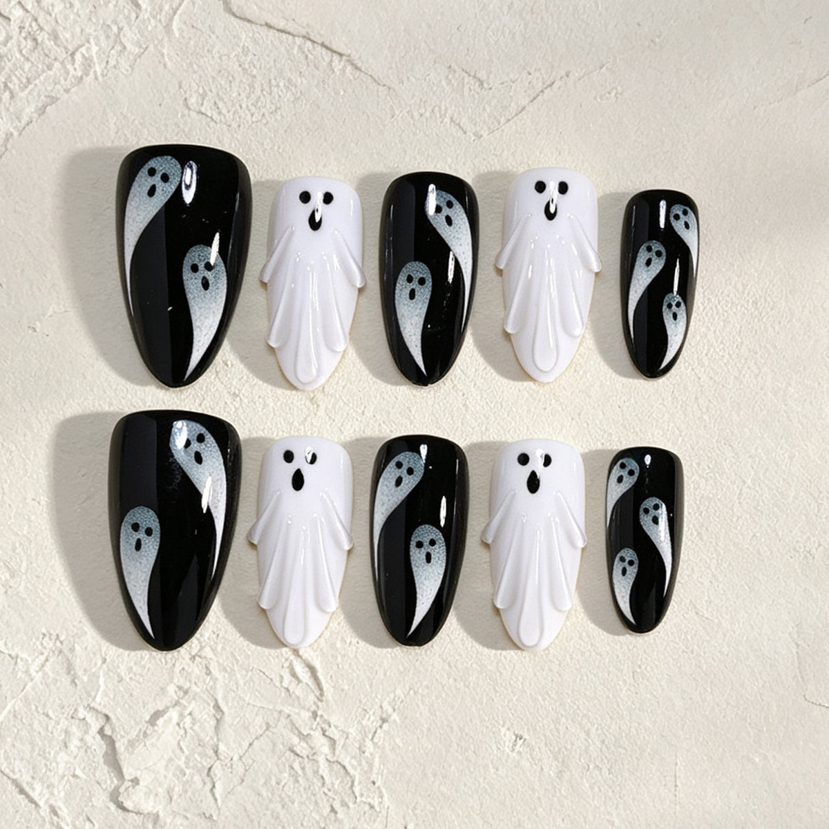 Halloween Ghost Nail Art Acalora