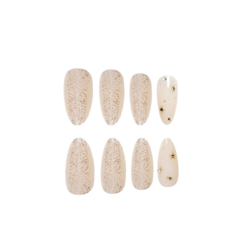 Glittering Star-Embellished Press-On Nail Art Acalora