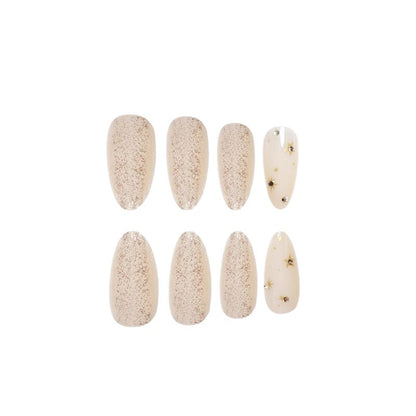Glittering Star-Embellished Press-On Nail Art Acalora