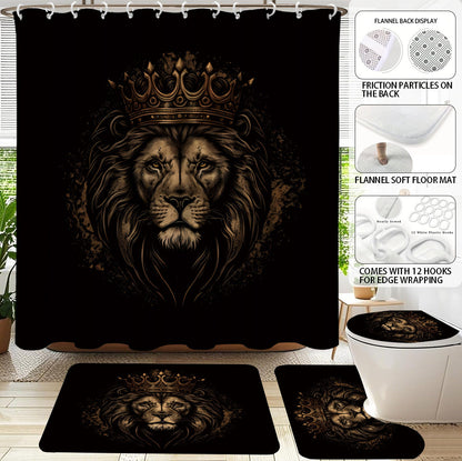 Digital Lion Themed Bathroom Set
