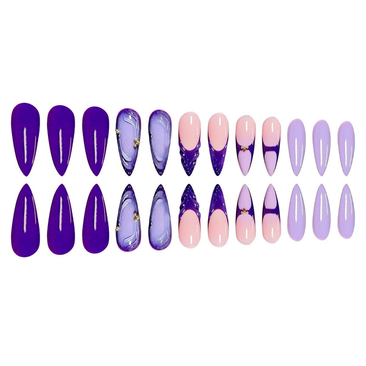Stylish Stiletto Press-On Nail Set Acalora