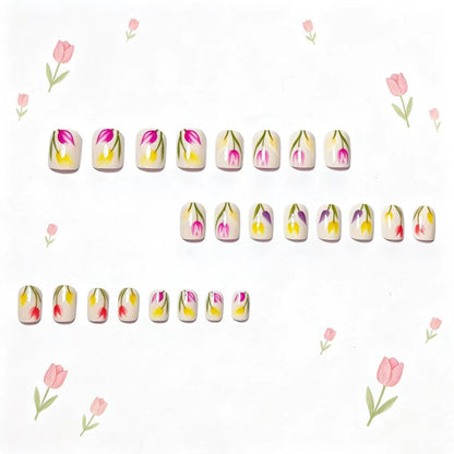 Elegant Floral Nail Art Acalora