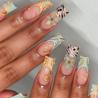 Elegant Press-On Nail Art Set Acalora