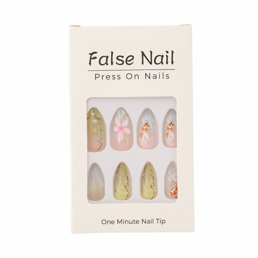 Artificial nails with floral designs Acalora