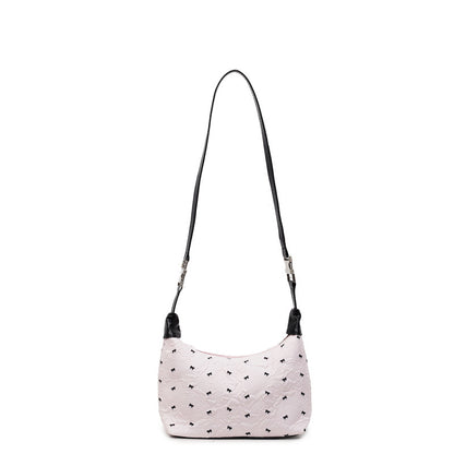 Quilted Floral Shoulder Handbag Acalora