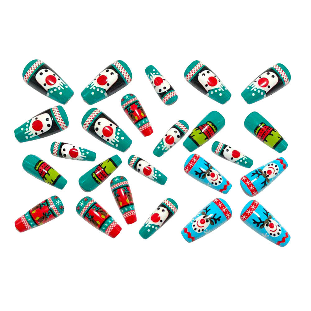 Artificial nails with festive Christmas design Acalora