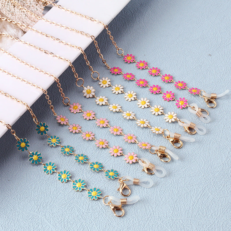 Floral Charm Eyewear Chain Acalora