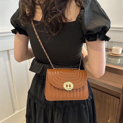 Quilted Chain Link Crossbody Handbag Acalora