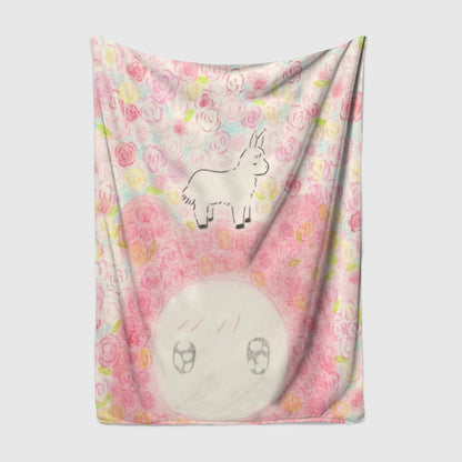 Playful Illustrated Fleece Blanket