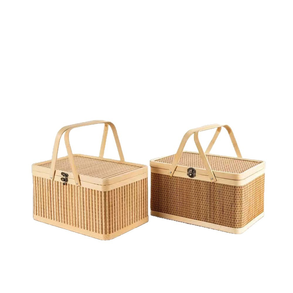Practical Storage Basket Made of Rattan Acalora