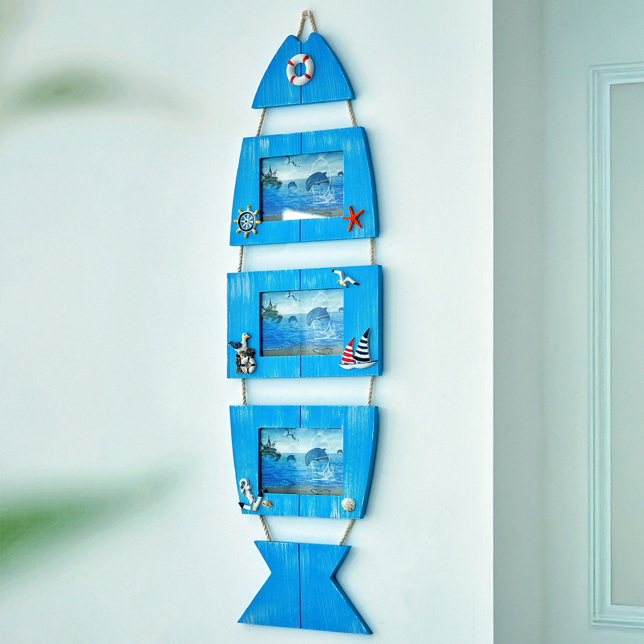 Nautical sailboat figure accent