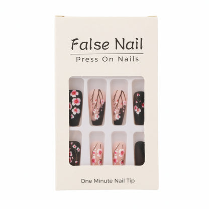 Artificial nails with timeless cherry blossom designs Acalora