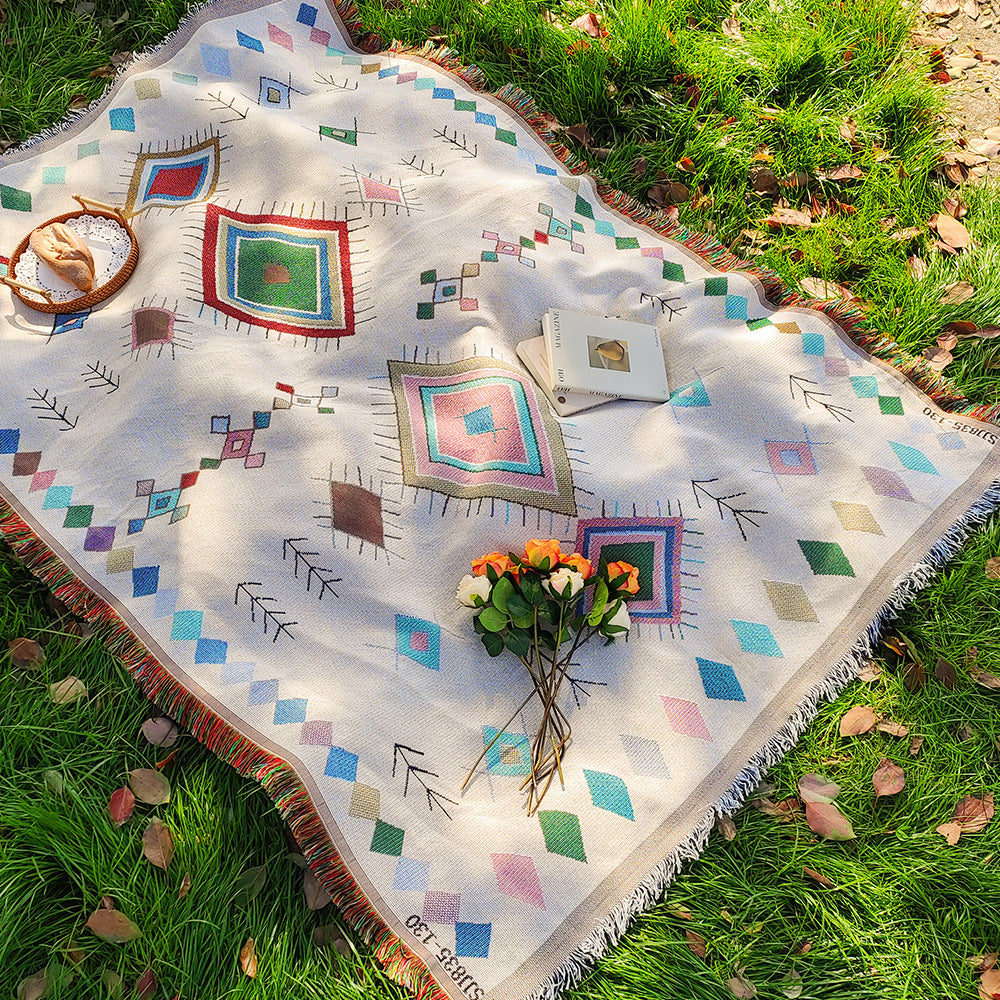 Artistic Geometric Picnic Blanket