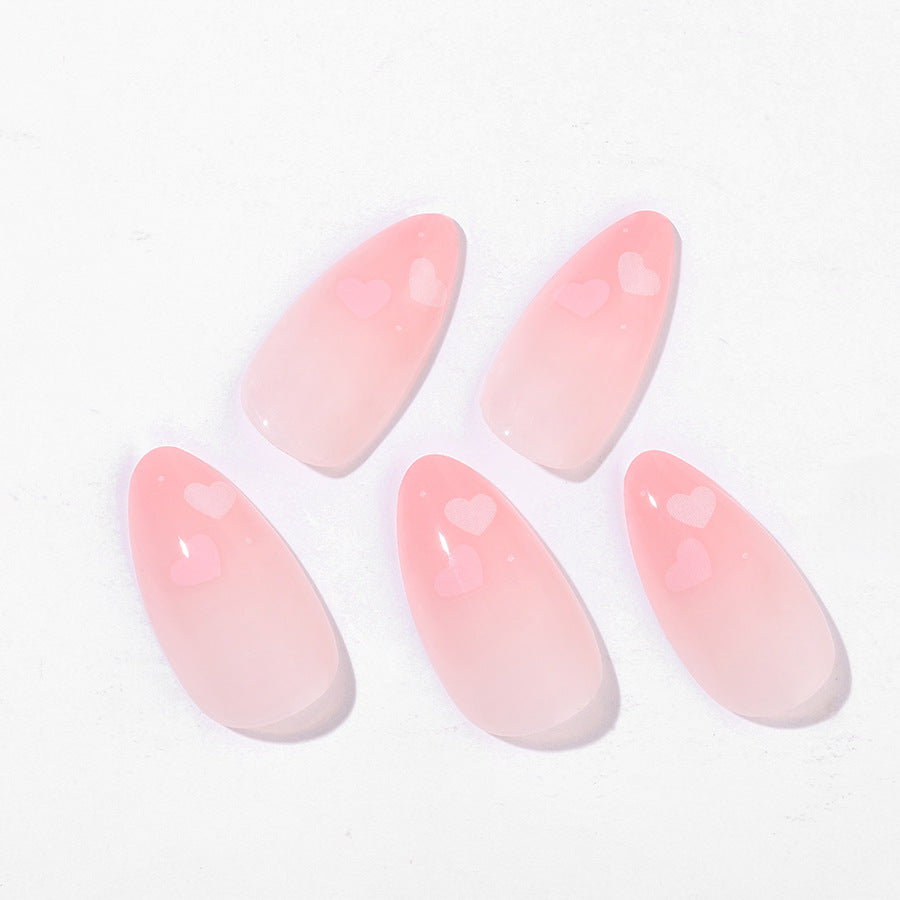 Elegant Almond-Shaped Press-On Nail Set Acalora