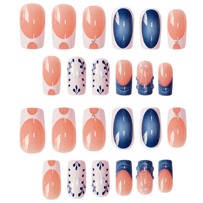 Artistic Decorative Press-On Nail Set Acalora
