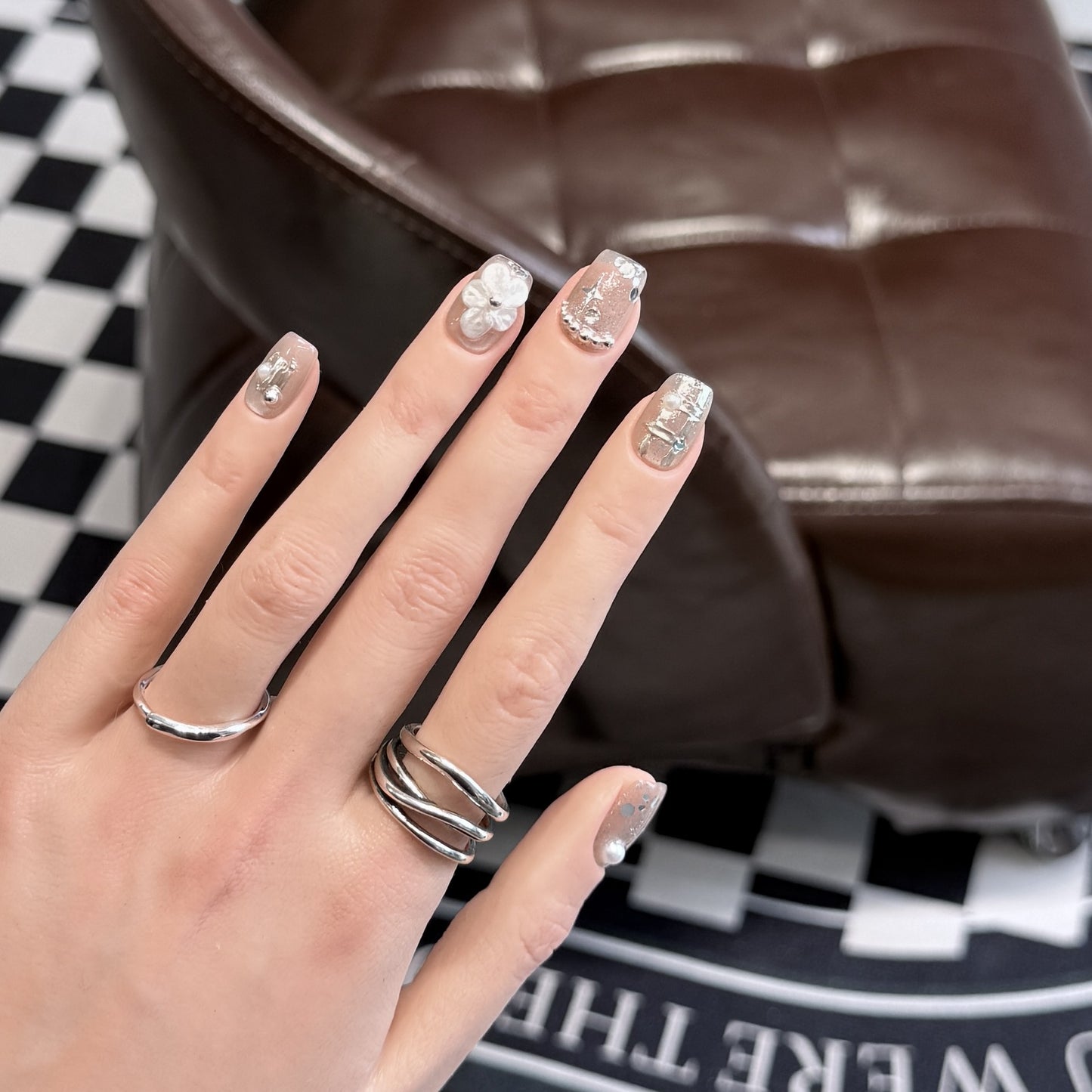 Decorative Acrylic Press-On Nail Art Set Acalora