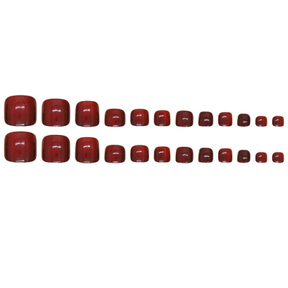 Premium Glossy Press-On Toenail Set Acalora 178815*10mm0186
