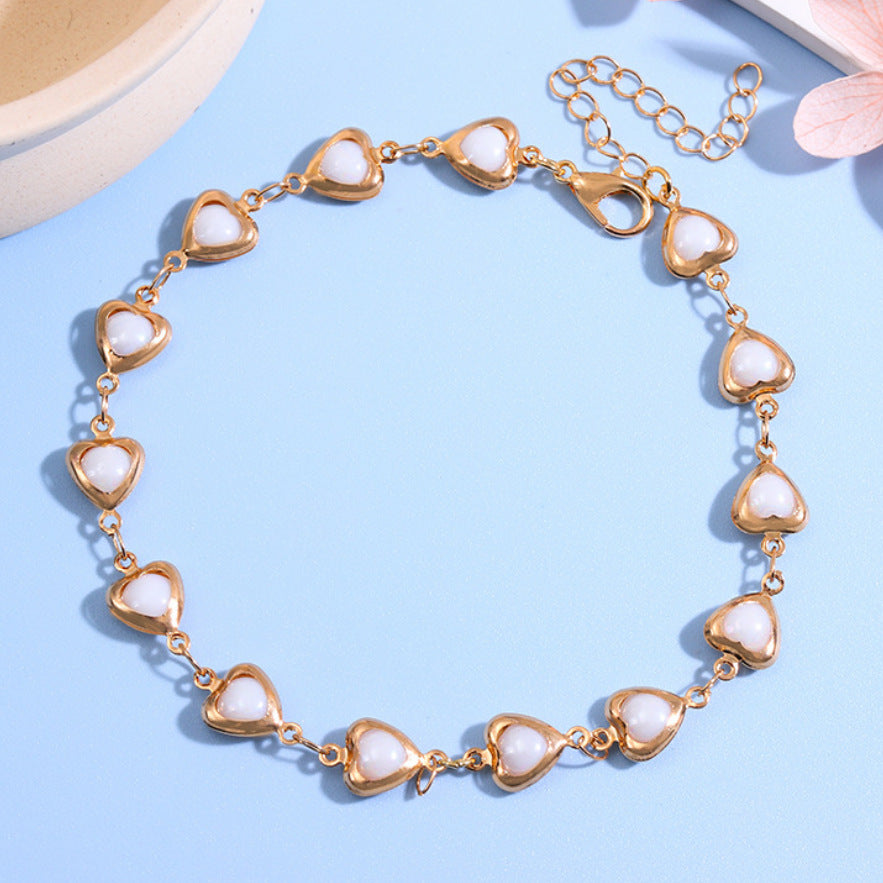 Charming Heart-Shaped Statement Bracelet Acalora