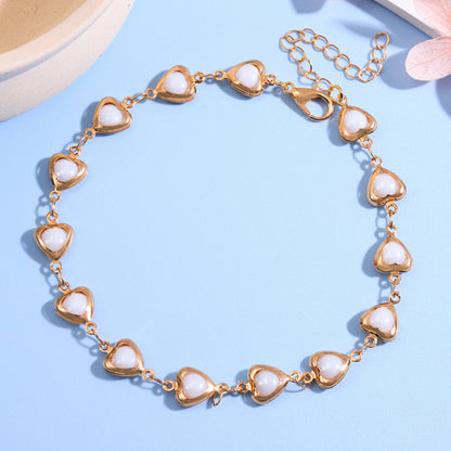 Charming Heart-Shaped Statement Bracelet Acalora